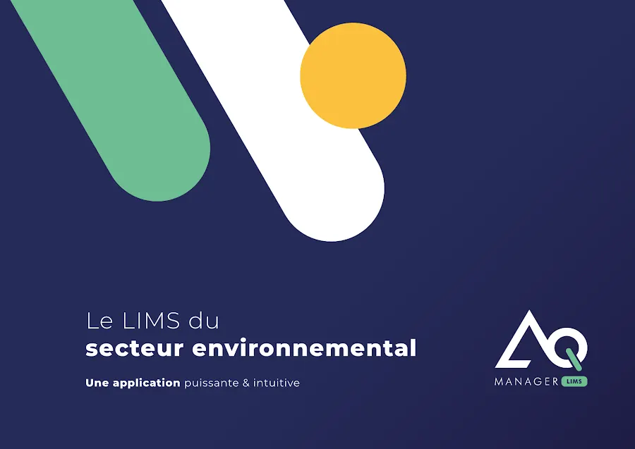 Couverture de la brochure LIMS pour le secteur de l'environnement