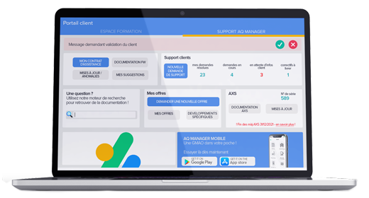 AQ Manager - le portail client