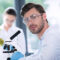 Male scientist during work at modern biological laboratory