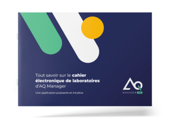 Brochure sur le cahier électronique de laboratoire d'AQ Manager (ELN)
